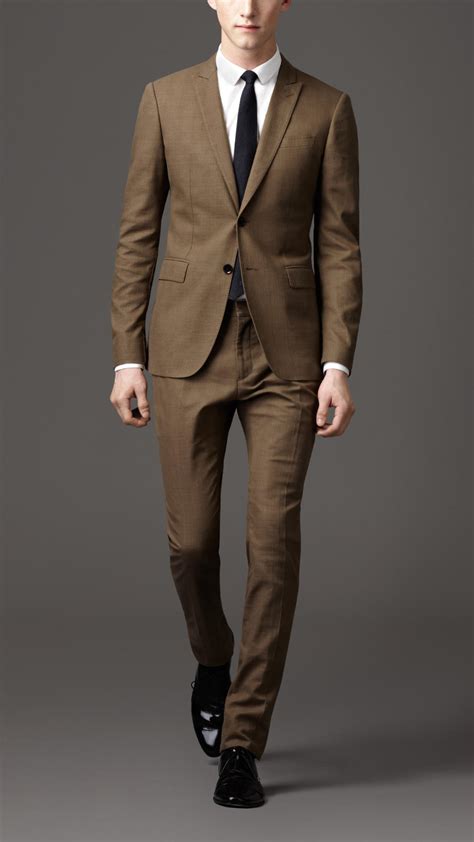 burberry brown suit|burberry suit price.